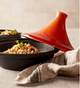 TAJINE ROUGE, FONTE, 25cm, COSY&TRENDY, CUISINE ORIENTALE