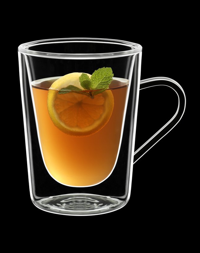 AMBIENTE Tasse à thé double paroi - anges - Hauteur 9.5 cm - Diamètre 10 cm  - Tasse et Mugs - Achat & prix
